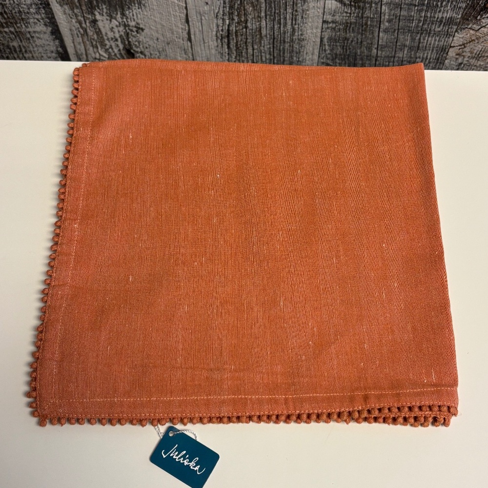 Juliska Berry Trim Napkin In Persimmon Set of 4